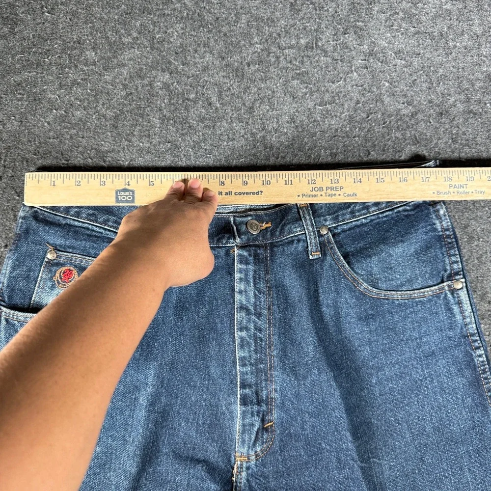 Wrangler Twenty X Mens Dark Wash Straight Leg Jeans Made USA 100% Cotton 36x36